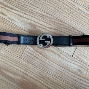 Gucci interlocking belt